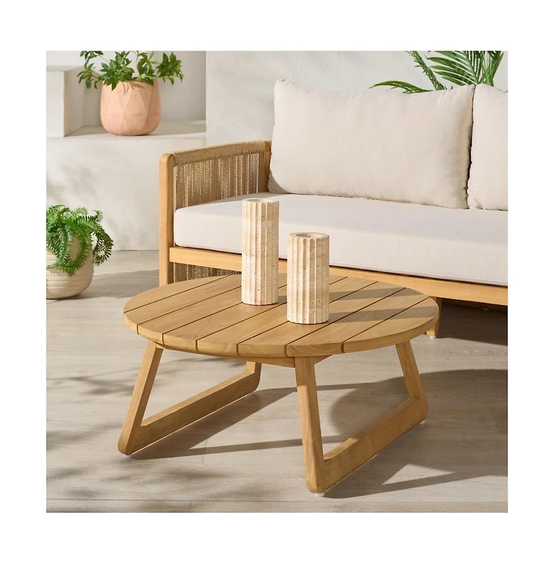 Safavieh Gale Teak Outdoor Coffee Table