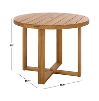 Augusta Home Mayaguana Round Teak Outdoor Dining Table