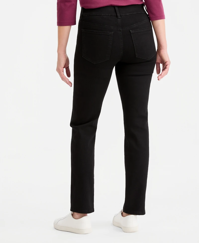 Style & Co Women's Shaping Pull-On Straight Jeans, Macy's Exclusive