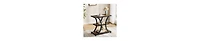 Slickblue 3-Tier End Table with Geometric Design for Living Room