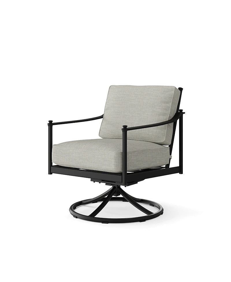 Agio Wellington 3-Piece Outdoor Swivel Rockers and Side Table Set