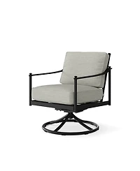 Agio Wellington 3-Piece Outdoor Swivel Rockers and Side Table Set