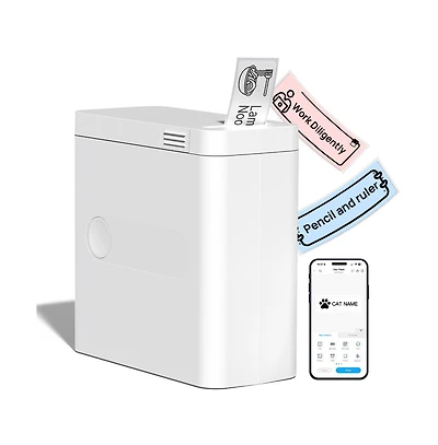 Swifint Bluetooth Mini Label Maker Machine, Rechargeable Thermal Label Printer, Portable Wireless Label Maker, Compatible with iOS Android