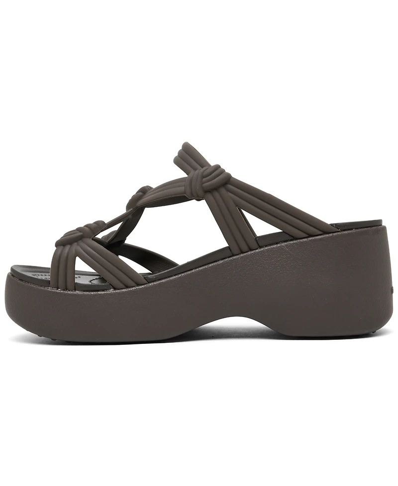 Crocs Women's Brooklyn Knot Sky Platform Sandals from Finish Line