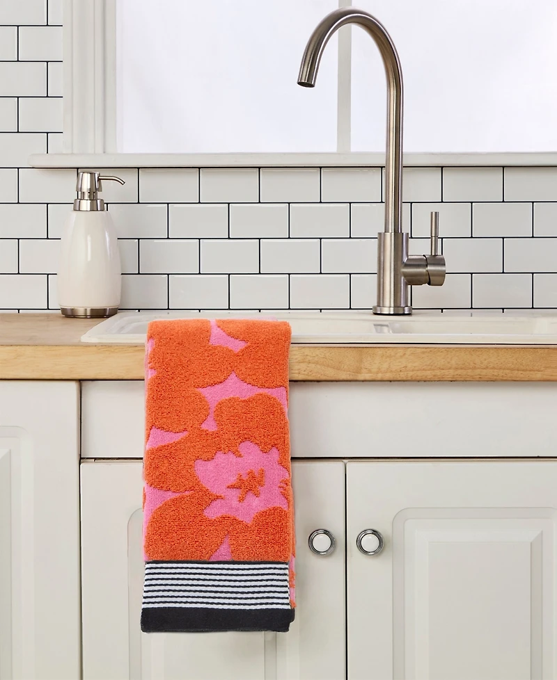 Skl Home Floral Grande Jacquard 2-Pc.Hand Towel Set