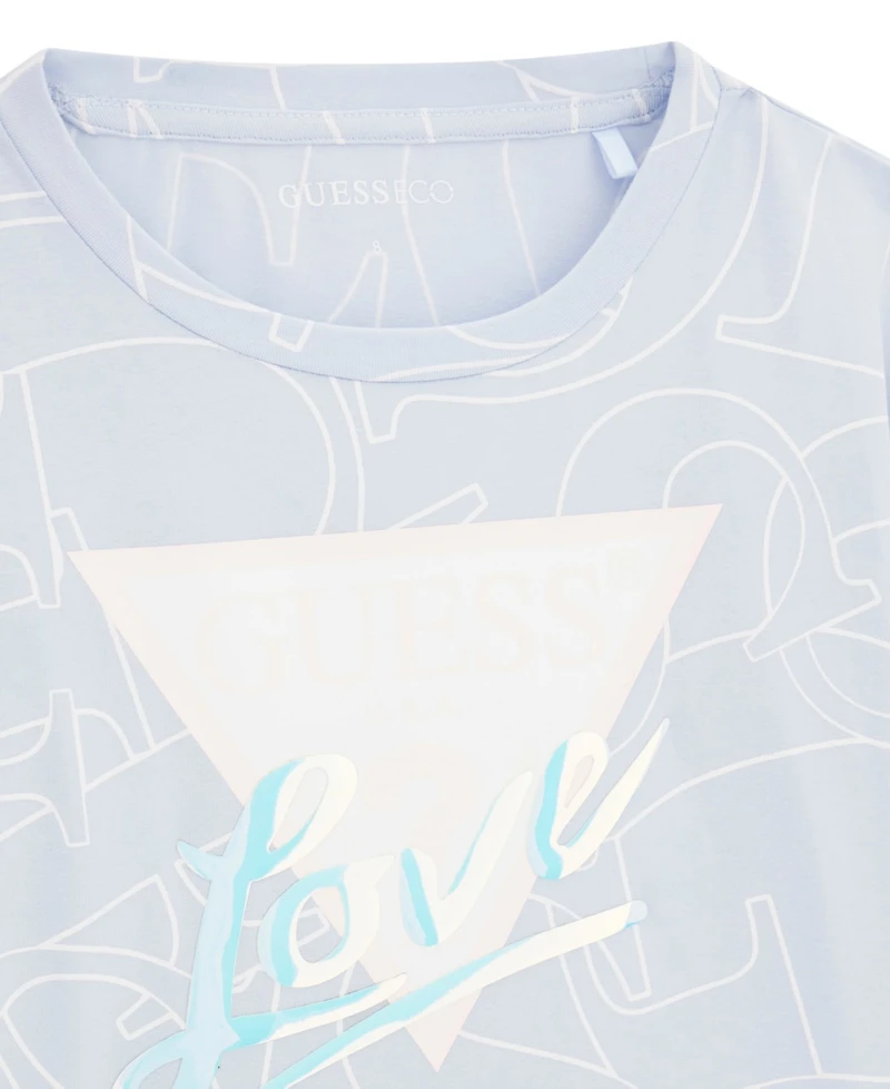 Guess Girls' 7-16 Mid Length Short-Sleeve T-Shirt