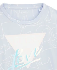 Guess Girls' 7-16 Mid Length Short-Sleeve T-Shirt