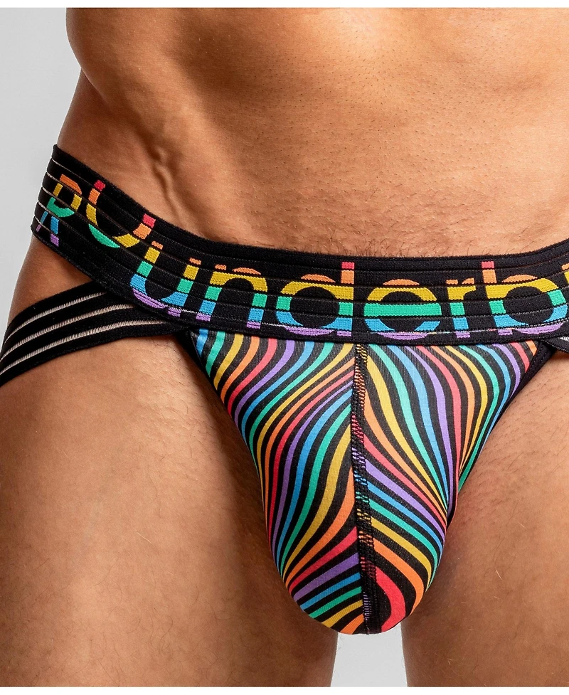 Rounderbum Men's Waveform Pride Lift Jockstrap