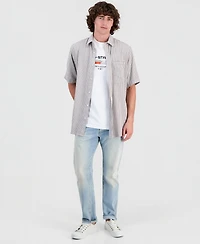 G-Star Raw Men's One-Pocket Striped Short-Sleeve Shirt