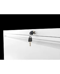 Streamdale Furniture Lateral File Cabinet 4 Drawer, White Filing Cabinet with Lock, Lockable File Cabinet for Home Office, Locking Metal File Cabinet