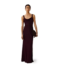 Whistles Women's Thea Cowl Satin Maxi Dress