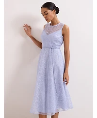 Phase Eight Women's Sakura Floral Embroidered Lace Dress
