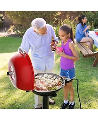 Ecooso 1600W Portable Electric Bbq Grill with Removable Non-Stick Rack
