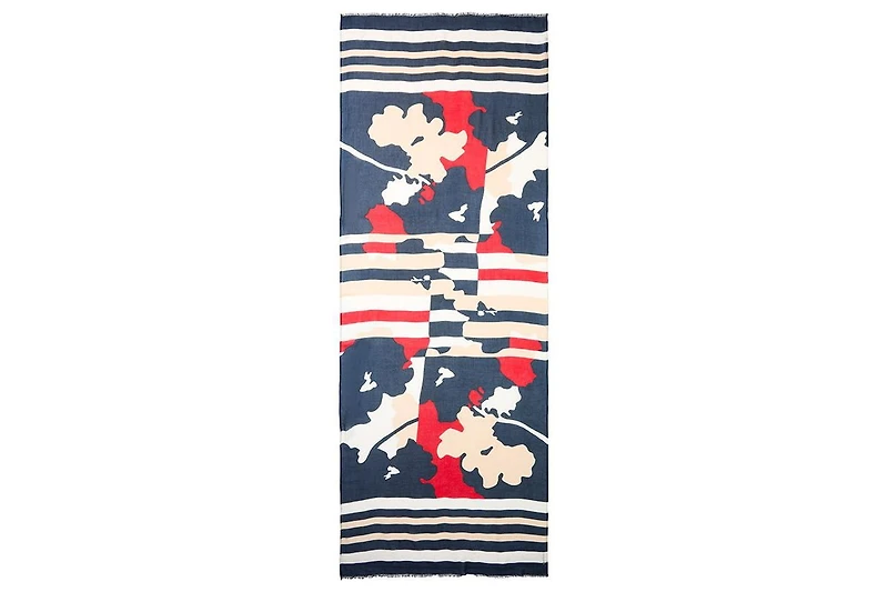 Olsen Women's Abstract Camo & Stripe Scarf