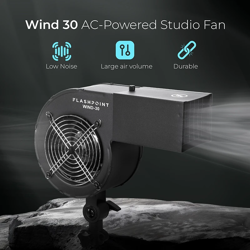 Flashpoint Wind 30 Ac-Powered Studio Fan
