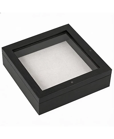 Yigii 8x8 Magnetic Door Shadow Box - Rustic Display for Photos and Keepsakes