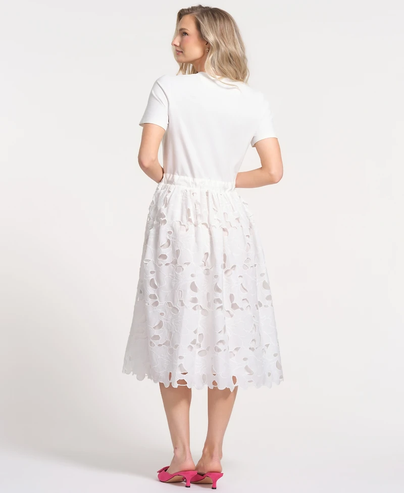 Isaac Mizrahi Women's Drawstring Waist Midi Dress