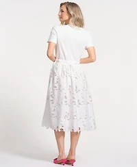 Isaac Mizrahi Women's Drawstring Waist Midi Dress