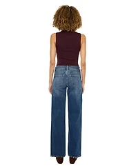 KanCan Essential Women's Dania High Rise Wide-Leg Jeans
