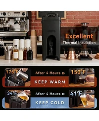 Tribesigns 5 Gallon Insulated Beverage Dispenser - Commercial Hot and Cold Drink Server, 1.2" Thick Foam Insulation, Food-Grade Lldpe