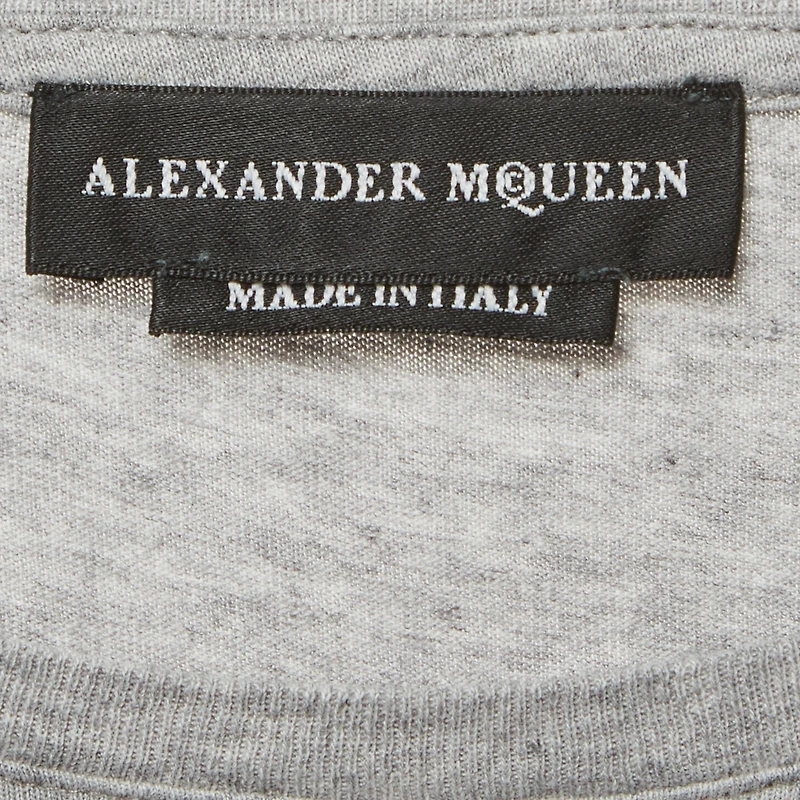 Pre-Owned Alexander Mcqueen Women's Graphic Print Crew Neck T-Shirt