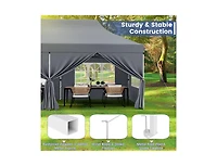 Boyel Living 10 x 20 Feet Pop up Canopy with 6 Sidewalls and Windows and Carrying Bag for Party Wedding Picnic