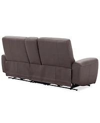 Symond 3-Piece Leather 2 Power Motion Sofa with Console