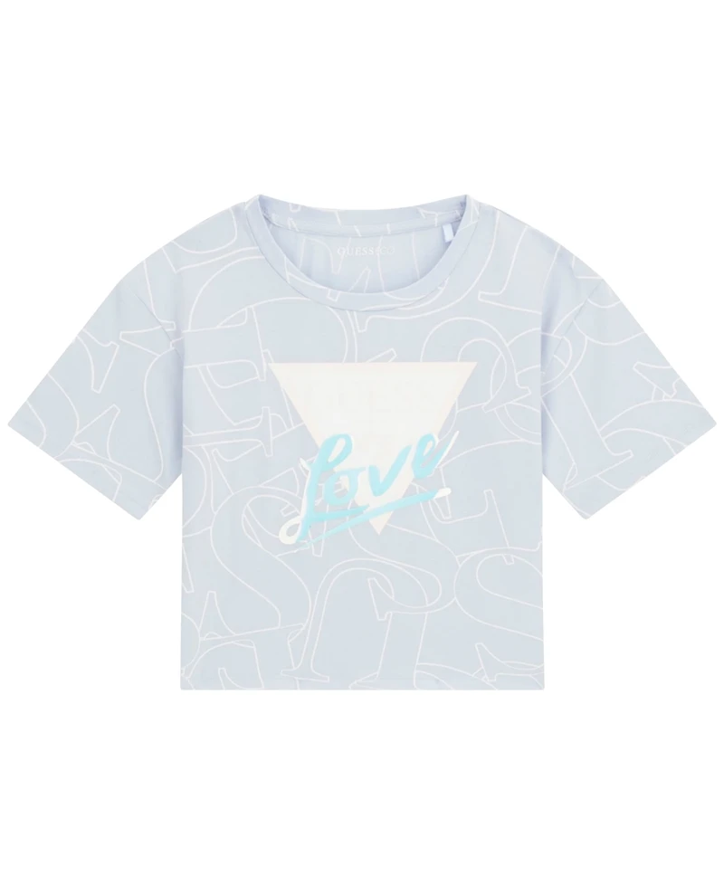 Guess Girls' 7-16 Mid Length Short-Sleeve T-Shirt