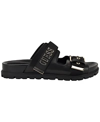 Guess Women's Faxona Branded Slip-On Footbed Sandals