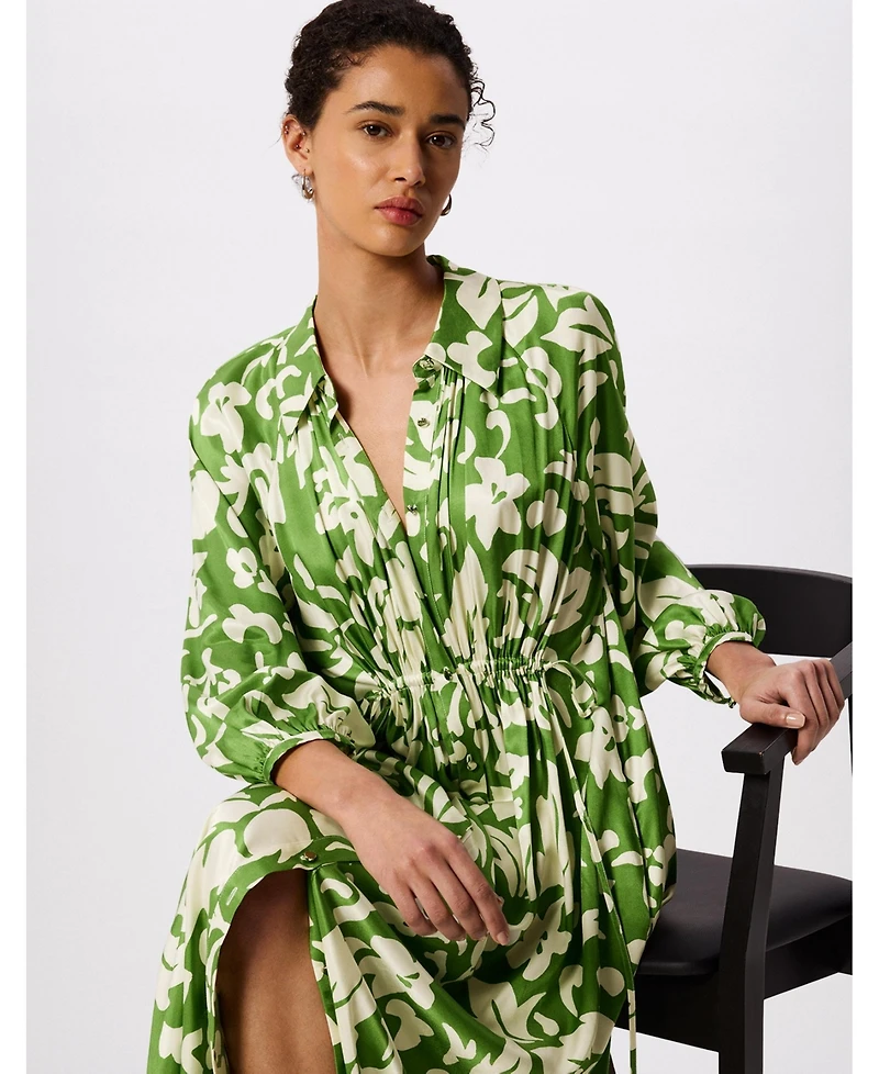 Whistles Women's Floral Trapeze Shirt Dress