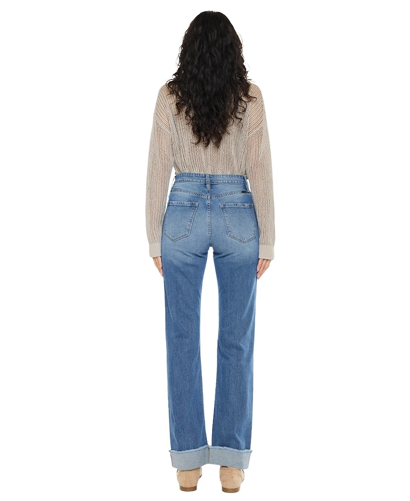 KanCan Essential Women's Trini High-Rise Straight-Leg Jeans