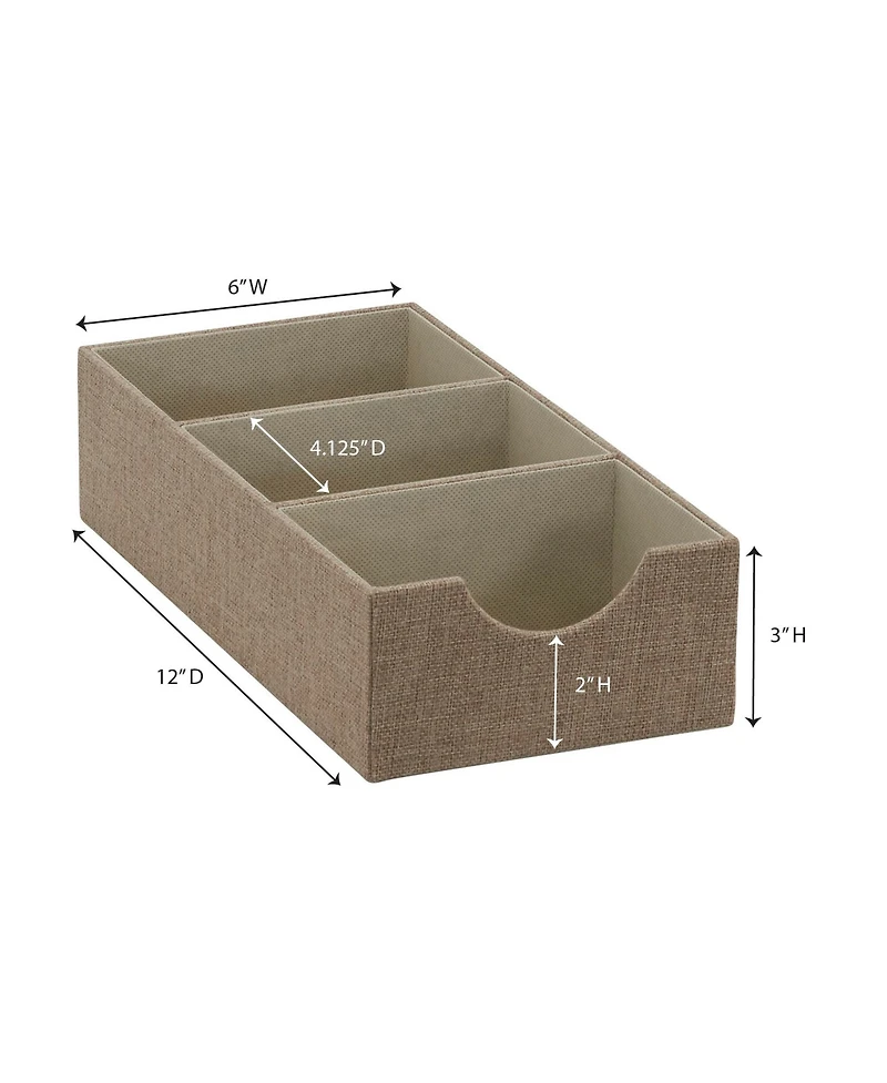 Household Essentials Drawer Organizer Tray, 9 Square Compartment