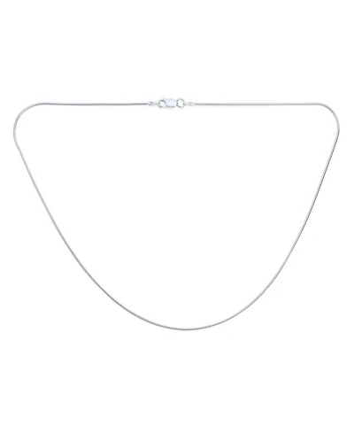Bling Jewelry Snake Chain Necklace 2MM Flexible 8-Sided .925 Sterling Silver