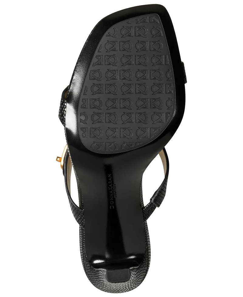 Donna Karan New York Women's Bailey Double Band Slip-On Dress Sandals