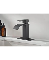 Phying Waterfall Spout Single Handle Bathroom Sink Faucet