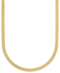 Macy's Men's Starburst Diamond-Cut Cuban Link Chain Necklace in 14k Gold over Sterling Silver