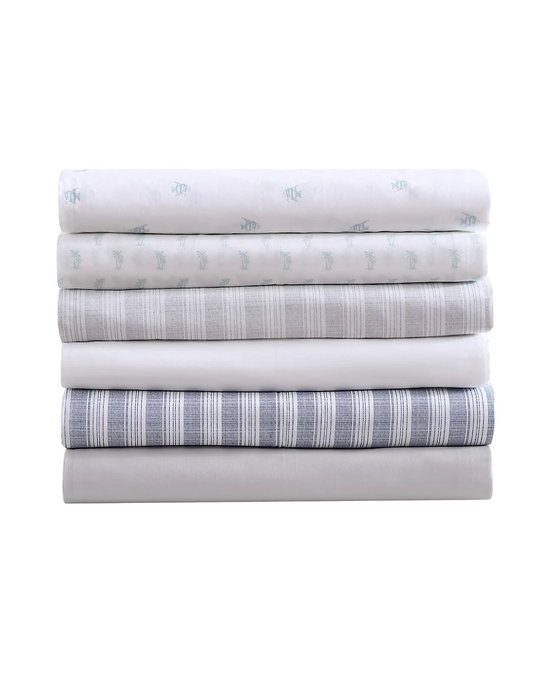 Tommy Bahama Home Cool Zone 200-Thread Count Cotton Percale 3-Pc. Sheet Set, Twin