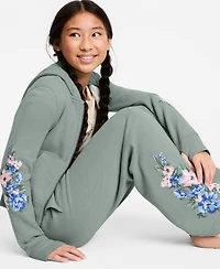 abercrombie kids Girls' 5-16 Floral Full-Zip Hoodie
