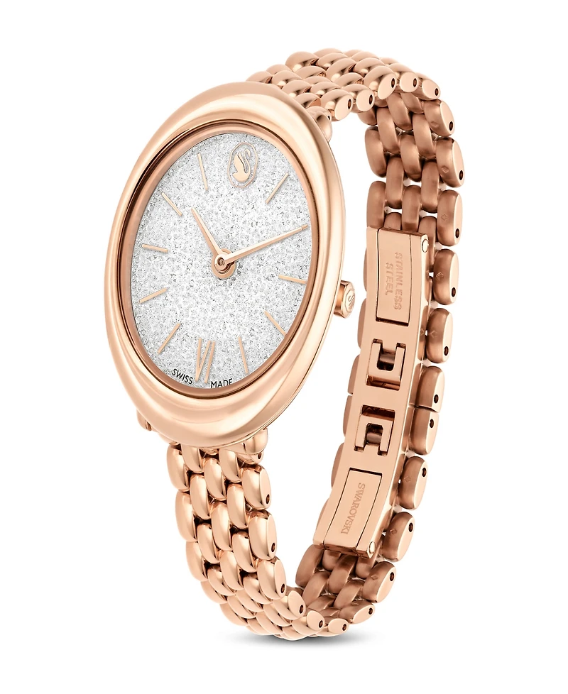 Swarovski Imber Oval Swiss Made Metal Bracelet Watch 24mm