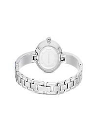 Swarovski Matrix Bangle Swiss Crystal Bracelet Blue Stainless Steel Watch 25 x 25mm