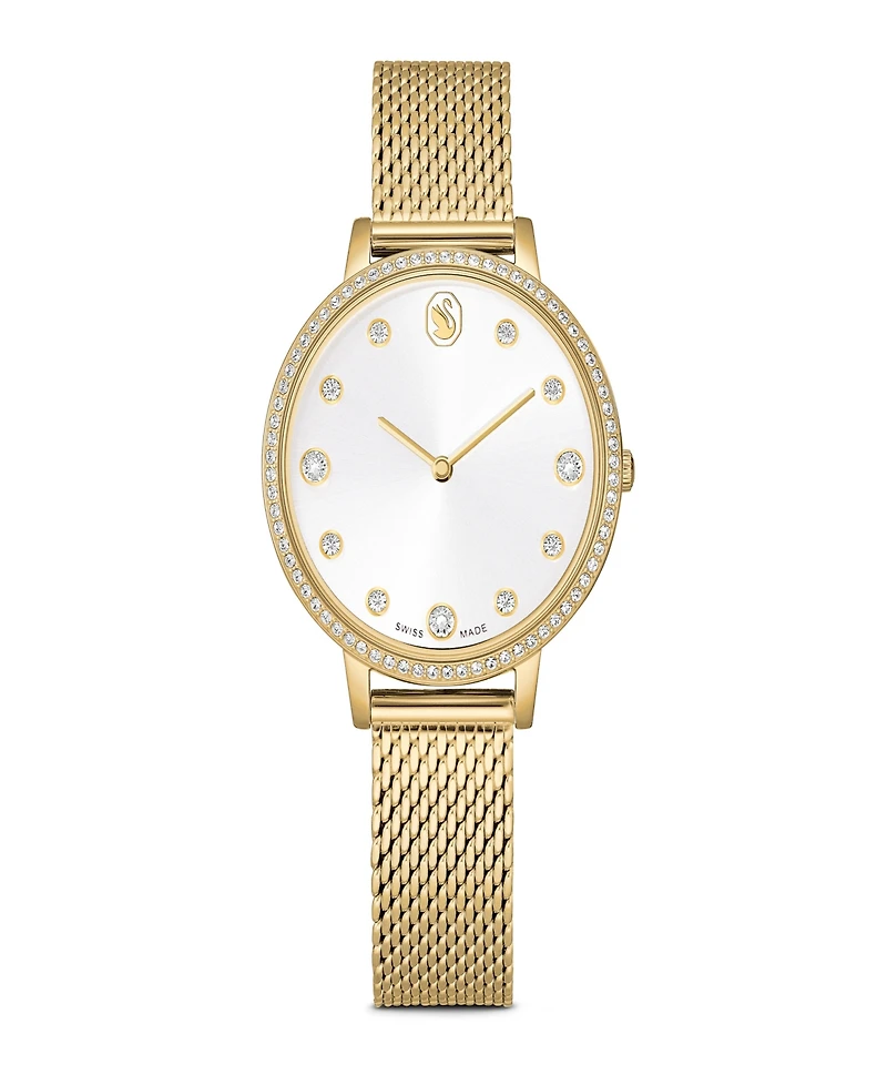 Swarovski Clarica Swiss Metal Bracelet Watch 35 x 35mm