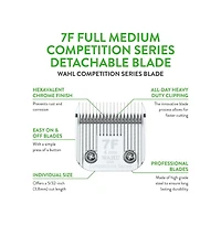 Wahl Professional Animal 7F Full Medium Competition Series Detachable Blade with 4/25-Inch Cut Length (2368-100)