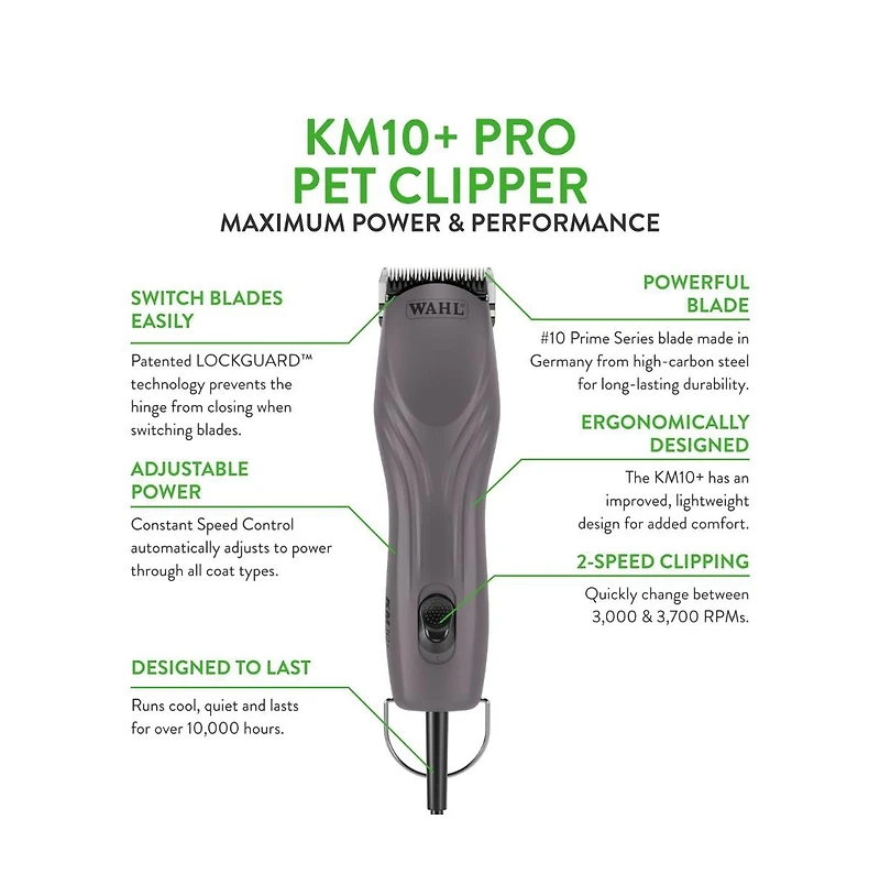 Wahl Pro Animal KM10+ Corded Clipper