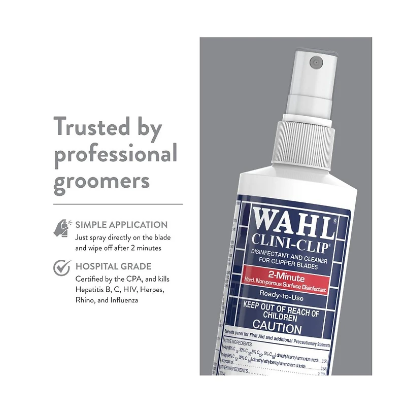 Wahl Professional Animal Clini-Clip Blade Disinfectant and Cleaner Spray