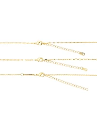 Unwritten Gold-Tone Plated Enamel Cross Pendant Trio Necklace Set