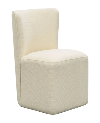 Madison Park Vela 20.25" Upholstered Dining Chair with Casters