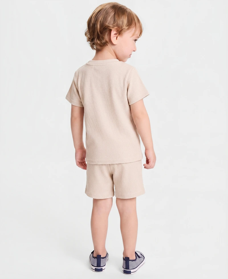 First Impressions Toddler Boys' 2T-4T Mix and Match Solid Waffle Shorts, Macy's Exclusive