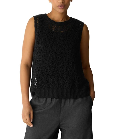Eileen Fisher Women's Knit Jewel Neck Tank Top