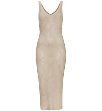 Lascana Women's Crochet Midi Dress Cover up Beach
