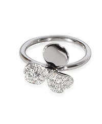 Pre-Owned Tiffany & Co Paper Flowers Diamond Ring in Platinum 0.16 Ctw